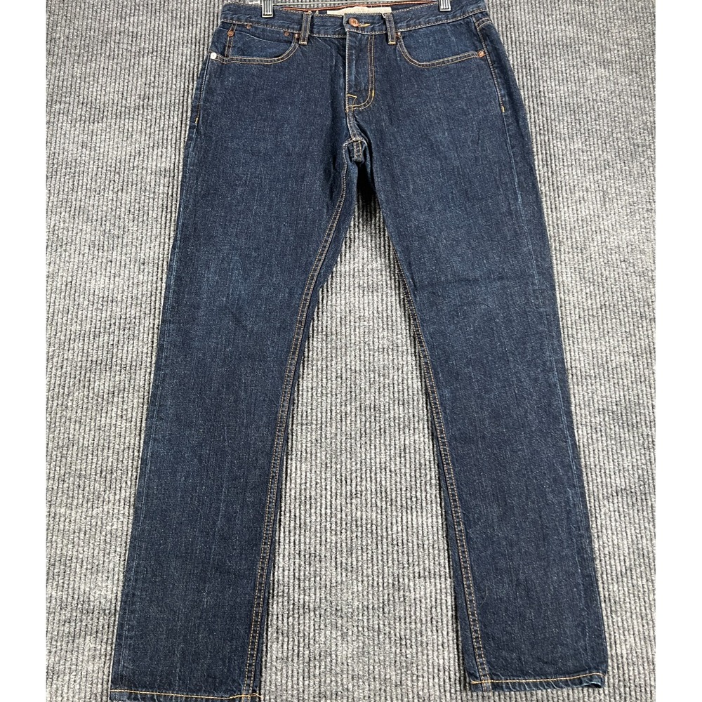 Williamsburg Jeans Hope Street Mens 34x33 Selvedge Denim Dark Blue USA Made